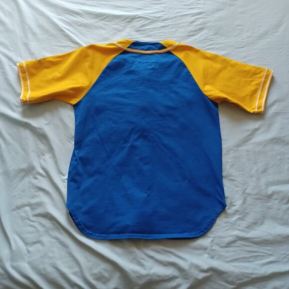 Starter NBA Basketball Golden State Warriors Button Up Baseball Jersey Large - Picture 2 of 8